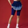 Women's Denim-Look Gradient Tennis Outfit