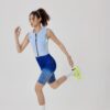 Denim-Look Workout Outfit with Phone Pockets