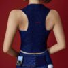 Denim-Look Workout Outfit with Phone Pockets