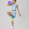 Women's Gradient Blue 2-Piece Workout Outfit
