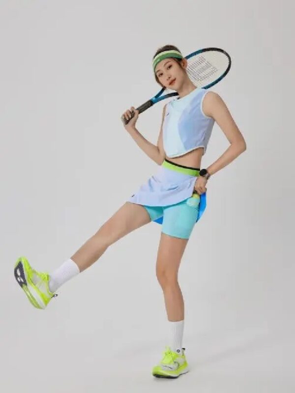 Women's Gradient Blue 2-Piece Workout Outfit