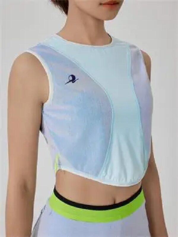 Women's Gradient Blue 2-Piece Workout Outfit